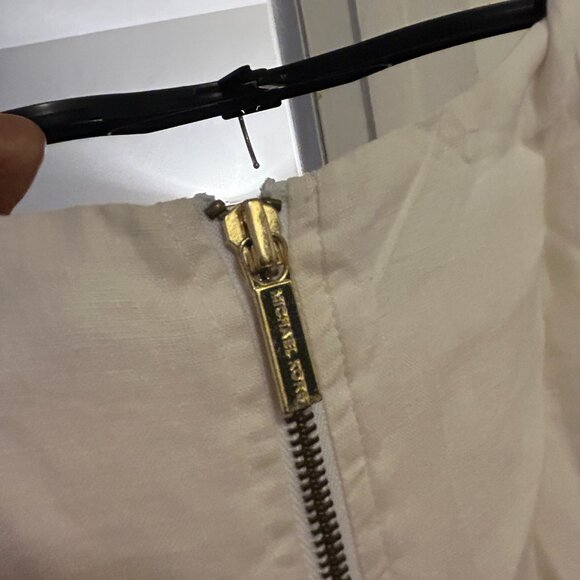 KORS White linen dress with belt - Picture 5 of 5